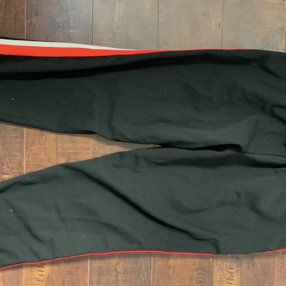 ZARA Black Red striped pants - Picture 2 of 2
